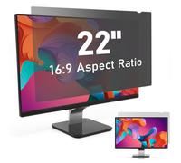22 inch Computer Privacy Screen Filter for 16:9 Widescreen Display, SOPPY Monitor Screen Privacy Filter,Anti Spy Anti-Glare Blue Light Blocking Screen Protector Film (WxH: 487mmx274mm)
