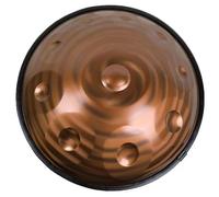 22 Inch D Minor Hand Pan Percussion Instruments(432 Hz), Steel Handpan Drums For Adults, Hand Drums With Carry Bag, 2 Test Mallets, Stand, Cleaning Cloth, Woven Rope(Spiral,10 Notes)
