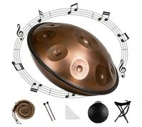 22-Inch Handpan Drum 12 Note 432Hz Tongue Drum for Mtat & Sound Healing Includes Carry Bag & Stic d Color Perfect for Relaxat & Mindfulness