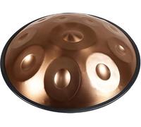 22 Inch Handpan Drum 9/10/12 Tones D Minor Steel Tongue 440Hz Hand Tuned with Soft Bag Stand for Yoga Meditation Sound Healing(Gold,12 Notes)