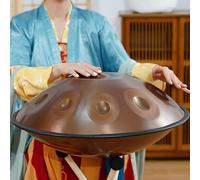 22 Inch Handpan Instrument Hand Drum, 9notes Handpan Drum Steel Tongue Drum, With a Richer Tone, Playing Drums Can Relieve Stress, for Family and Friends