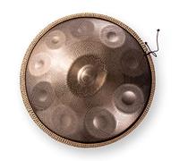 22 Inch Handpan Steel Drum -Hand-drawn Patterns, 9Notes D Minor Hand Drum Percussion Instrument, Gift for Music Enthusiast & Beginners (Color : E 10Notes)