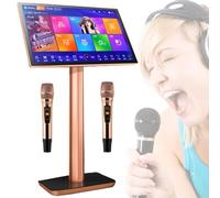 22 Inch Karaoke Machine - Smart Karaoke Player with 2/3/4/8TB Harddrive, 4K HD capacitive Touch Screen Karaoke Equipment for Girls Boys Home Party Meeting,Black-3TB (Black 3TB)