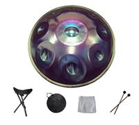 22 Inch Steel Handpan Drum, 9 Notes Handpan In D Minor, Professional Harmonic Percussion, With Hand Pan Bag, for Adults And Kids