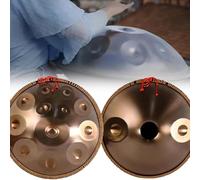 22 Inch Steel Tongue Drum, 14 Note 440 Hz Hand Pan Drum Instrument, with Soft Handpan Bag/2 Handpan Hammers/Handpan Stand/Dust-free Cloth, for Meditation, Yoga, Music Classes.