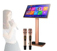 22-inch Touch Screen Karaoke Device-with Wireless Microphone, Built-in DSP Reverb, 4K Display, 27 Languages, App/touch Screen Control, Large-capacity Song Library,2TB