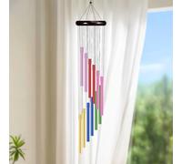22 Inch Wind Chime 12 Tubes with S Hook Can Make Beautiful Sounds Suitable for Indoor Garden
