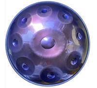 22 Inche Handpan In D Minor 9 Notes - Newly Upgraded Heat Treatment Process, Professional Steel Hand Drum Instrument for Professional Audio Production(Purple)