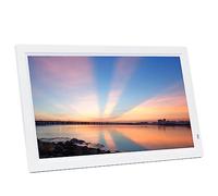 22 inches 24 inches 27 inches 32 inches Large size multi-size digital photo frame Support video and music, slide show Can be wall-mounted, easy to use for the elderly ( Color : White , Size : 22 inch
