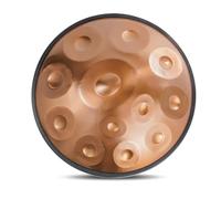 22 Inches 9/10/12 Notes D Kurd Minor Hand Drum - 432Hz/440Hz Steel Handpan Percussion Instruments, Handpan Drum Sets, For Sound Healing And Personal Meditation(GOLD-12 NOTES,440Hz)