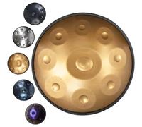 22 Inches Handpan Drum D Minor 9 notes Steel Hand Drum 432Hz/440Hz Hand Pan Drums for Family and Friends Sound Healing