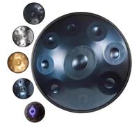 22 Inches Handpan Drum D Minor 9 notes Steel Hand Drum 432Hz/440Hz Hand Pan Drums for Family and Friends Sound Healing