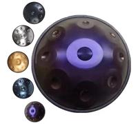 22 Inches Handpan Drum D Minor 9 notes Steel Hand Drum 432Hz/440Hz Hand Pan Drums for Family and Friends Sound Healing