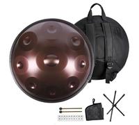 22 Inches Handpan Drum Set, 432Hz/440Hz 9/10/12 Notes Hand Drum Instrument, Premium Steel Hand Drum, Percussion Instruments For Adults Beginners, For Music Education, Meditation, Yoga(B-432Hz,12Notes)