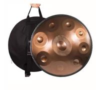 22 Inches Handpan Drum Set Handpan Drums For Adults 440Hz 9/10/12 Note Premium Steel Hand Drum Includes Carrying Case Cloth Bracket For Musical Performance Meditation(Gold,12 Notes)