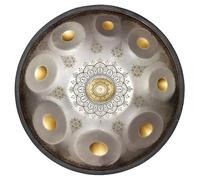 22 Inches Handpan Drum Sets, 9/10/12 Notes Mandala Steel Hand Pan Percussion Instruments, D Minor Handpan Instrument Hand Drum For Adults, For Meditation Yoga Sound Healing(B,12 notes)