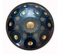 22 Inches Handpan Drum Sets, 9/10/12 Notes Mandala Steel Hand Pan Percussion Instruments, D Minor Handpan Instrument Hand Drum For Adults, For Meditation Yoga Sound Healing(C,12 notes)