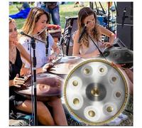 22 Inches Handpan Drum With Stand Handpan Percussion Instrument For Sound Healing, Personal Meditation, Handpan Percussion, Handpan Drums For Adults, Hand Drum(Golden eye,9 Notes (432Hz))