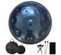 22 Inches Prremium Handpan Instrument in D Minor 9 notes 10 notes 12 Handpan Drum for Meditation Concert Black Adults Color Black 432Hz Size 9