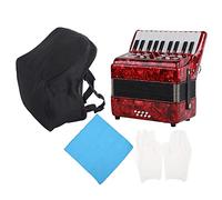22 Key Accordion, Ergonomic and Playable, Premium Material, Portable, Ideal, Non-, Clean Cloth, Beginner, Students, Creativity