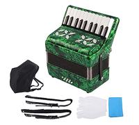 22 Keys 8 Bass Accordion Instrument,Accordion,Performance Accordion Musical Instrument,Exquisite Accordion Instrument with Adjustable Strap for Beginner Student Adults(B)