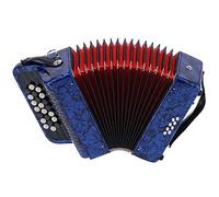 22 Keys 8 Bass Professional Piano Accordion, For Musical Instrument Lovers, Stage Performance, With Retractable Strap And Storage Bag