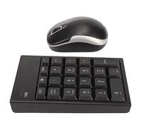 22 Keys Number Numeric Keypad, 2.4GHz Wireless Number Pad with 1200DPI USB Mouse, Portable Mini Financial Accounting Rechargeable Numeric Pad