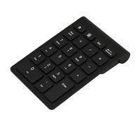 22 Keys Usb Keypad Numeric, Laptop Accessories Keypad Numpad Mini Financial Accounting Rechargeable Numpad for Laptop Desktop PC Notebook (Black)