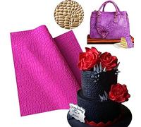 22" Large Silicone Crocodile Alligator Pattern Cake Border Decor Embossing Mold Sugarcraft Pastry Fondant Clay Mould Cupcake Topper Impression Lace Pad Decorating Tool DIY