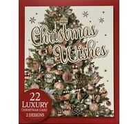 22 Luxury Christmas Cards in a Box Multipack - Premium Holiday Greeting Cards with Envelopes | Festive Designs for Family, Friends & Loved Ones Pack of 22 Two Designs