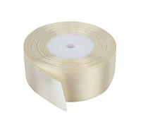 22 Meters Satin Ribbon 25mm 40mm Width for Gift Wrapping, Decorating, Arts and Craft (40MM, Ivory)