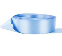 22 Metrs Satin Gift Wrap Ribbon, Ribbons for Gift Wrapping, Christmas Ribbon, Gift Wrapping Ribbon for Crafting, Wedding Party Decor(Sky Blue)