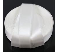 22 MetrsDouble Sided Satin Ribbon 15mm in Multiple Colours Satin Ribbon Tying Gift Ribbon Wedding Trimming Crafts Apron Deco. (Off White)
