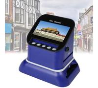 22 Million Pixels Film Scanners, 4.3" Digital Slide Viewer, Conver 135, 120, 126, 127 Negative&Slides To Digital JPEG, With 8G Memory Card, External 128GB Memory Card, for Old Film Restoration, Trips