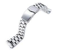 22 mm Endmill, 316L, Stainless Steel Watch Strap for Seiko New Turtles SRP777, Brushed V Clasp