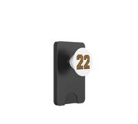 22 Number Leopard Twenty-Two Team Sports Varsity Matching PopSockets PopWallet for MagSafe
