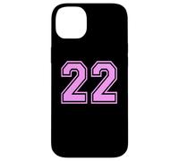 22 Number Twenty-Two Sports Varsity College Girl Matching Case for iPhone 14 Plus