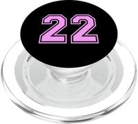 22 Number Twenty-Two Sports Varsity College Girl Matching PopSockets PopGrip for MagSafe