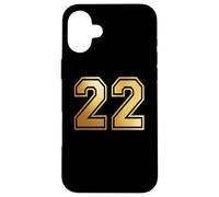 22 Number Twenty-Two Team Sports Graphic Varsity Matching Case for iPhone 16 Plus