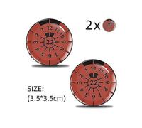 (22, One size) 2pcs 3d Gel Sticker License Plate Seal Badge, Tuv Plaque Decals -gsla