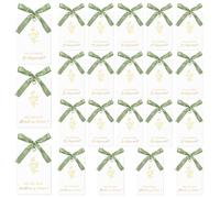 22 Pack Bridesmaid Proposal Card with Ribbon Bow, Include 16 Will You Be My Bridesmaid, 4 Maid of Honor, 2 Matron of Honor, Wedding Bridal Shower Bridesmaids Proposal Gifts (Sage Green)