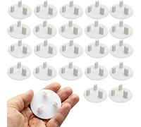 22 Pack UK Plug Socket Covers White Baby Home Safety Outlet Covers Child Proof Plug Socket Protectors Guards Caps to Prevent Electric Shock