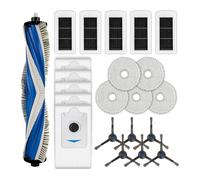(22 Pack) X5 Omni Replacement Parts Compatible with ECOVACS DEEBOT X5 Omni/ X5 Pro Omni Robot Vacuum Cleaner, 1 Roller Brush, 6 Side Brushes, 5 Dust Bags, 5 HEPA Filters, 5 Mop Pads, Accessories Kit