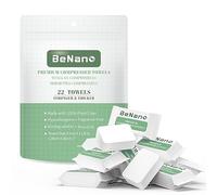 22 PCS Benano Premium Disposable Compressed Face Towels Tablets, Quick Dry Portable Thick Towelettes Washcloths 11.8 in x 9.4 in for Hotel Camping Travel Guests Salon Ultra Soft Reusable Pure Cotton