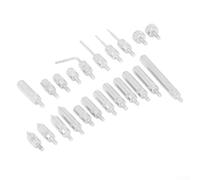 22 Pcs Carbide Probe Tips for Dial Indicator Points, Threaded End Set with Blue Case, Compatible with UNF 4-48 Indicators