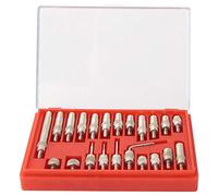 22 Pcs Dial Indicator Contact Points Set, Stainless Steel 0.01mm Test Indicator Probes, 4 48 Threaded Dial Gauge Needle Tips for Measuring Gauge