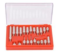 22 PCS Dial Indicator Point Tip Set, Different Needle Pointed Contact Points Hardened Replacement Measuring Needle Tips with Storage Case for Measuring any Part Geometry