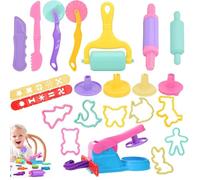22 PCS Play Dough Tools, Playdough Accessories, Play Doh Accessories, Playdough Tools Kit, Play Dough Accessories Molds,for Children, Stimulating Children's Creativity (Color Random)