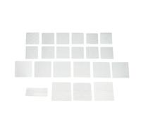 22 Pcs Quilting Template Set, Hollow Transparent Frosted PP Embroidered Stencil, Sewing Tool Set with 22 Reusable Templates for Quilting and Embroidery, Various Sizes from 8.27x8.2
