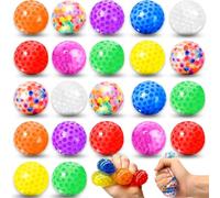 22 PCS Random Color Strong Rebound Stress Ball for Kids, Fidget Toys for Kids Squishy Toys, Reduce Pressure Bouncy Balls Suitable for Giving Gifts on Birthdays Holidays and Children's Day